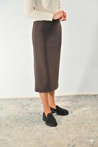 Stretchrock DANIELA, 76 cm braun