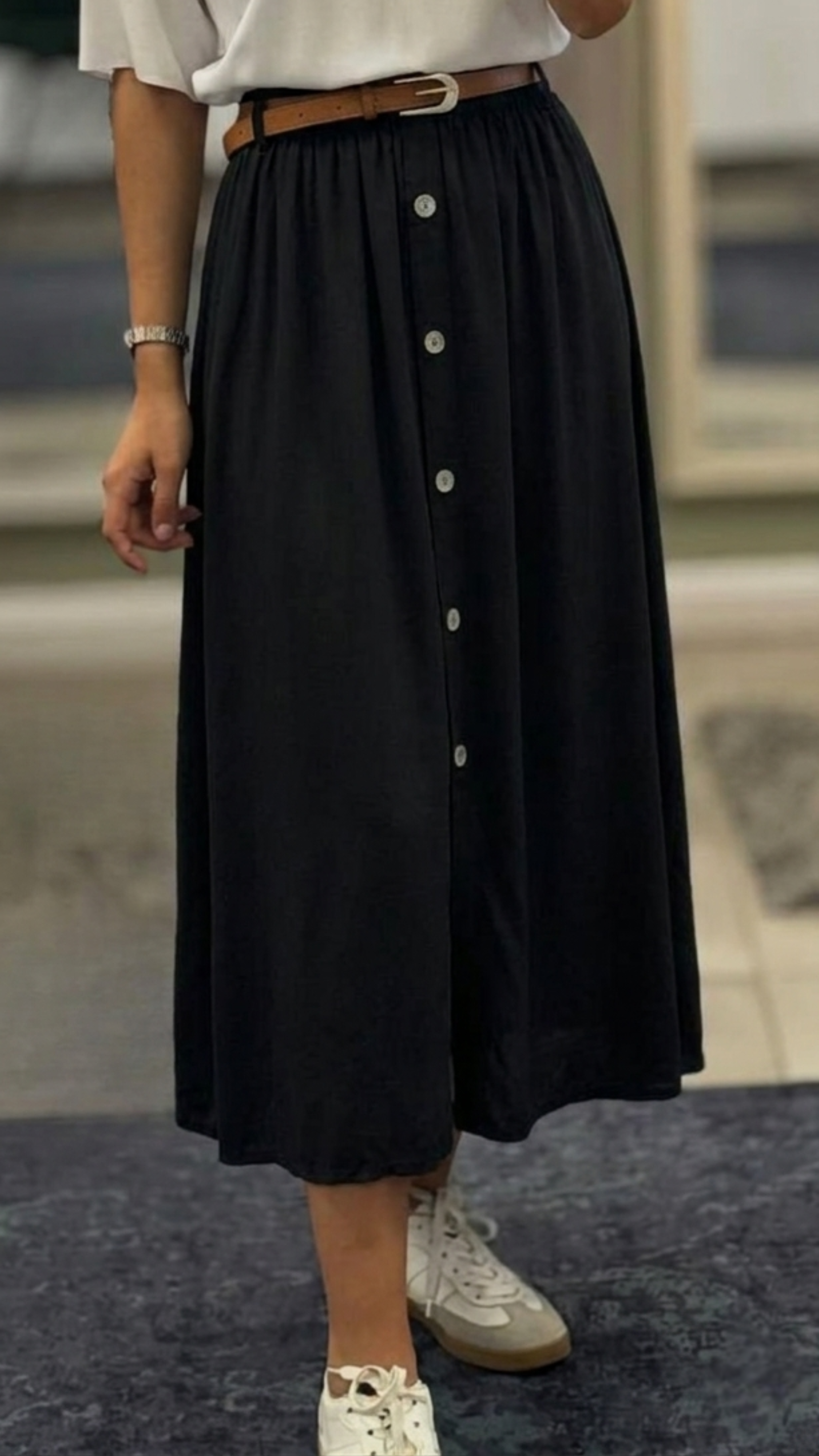Maxi-Jeansrock