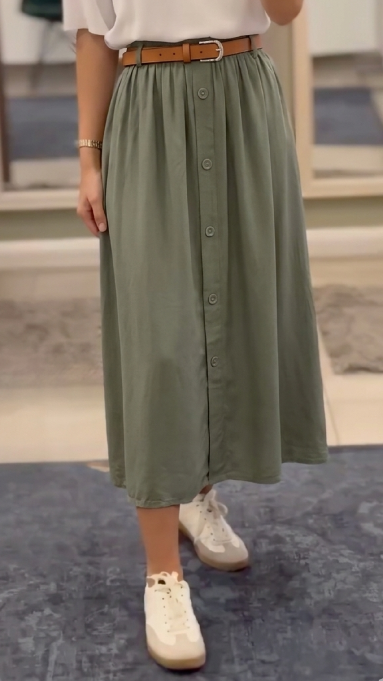 Maxi-Jeansrock