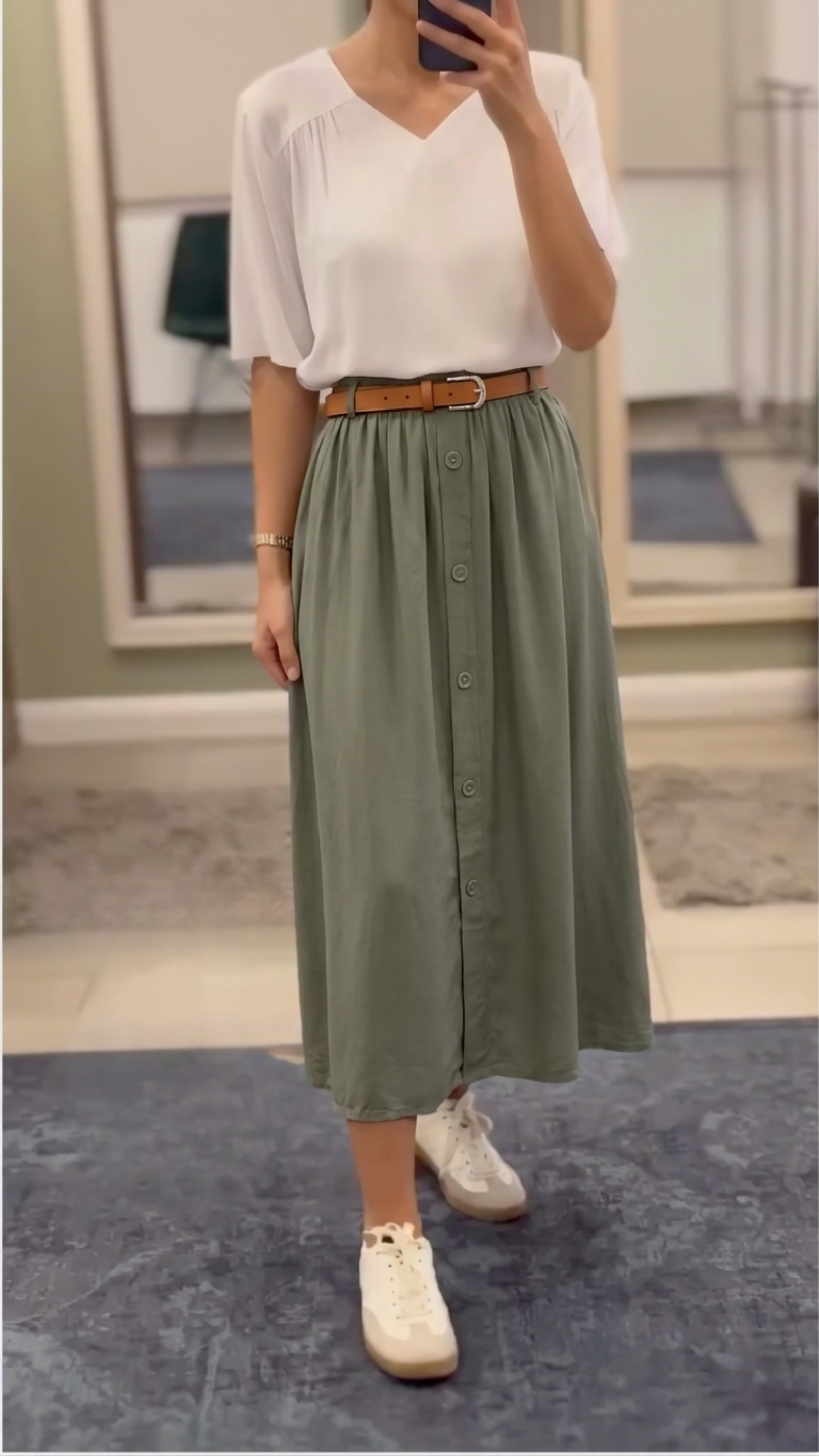 Maxi-Jeansrock
