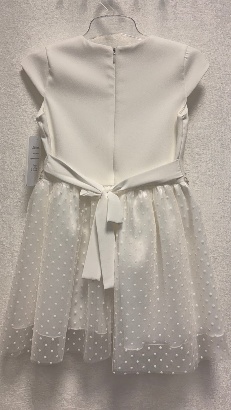 Festlichen Mädchenkleid weiß