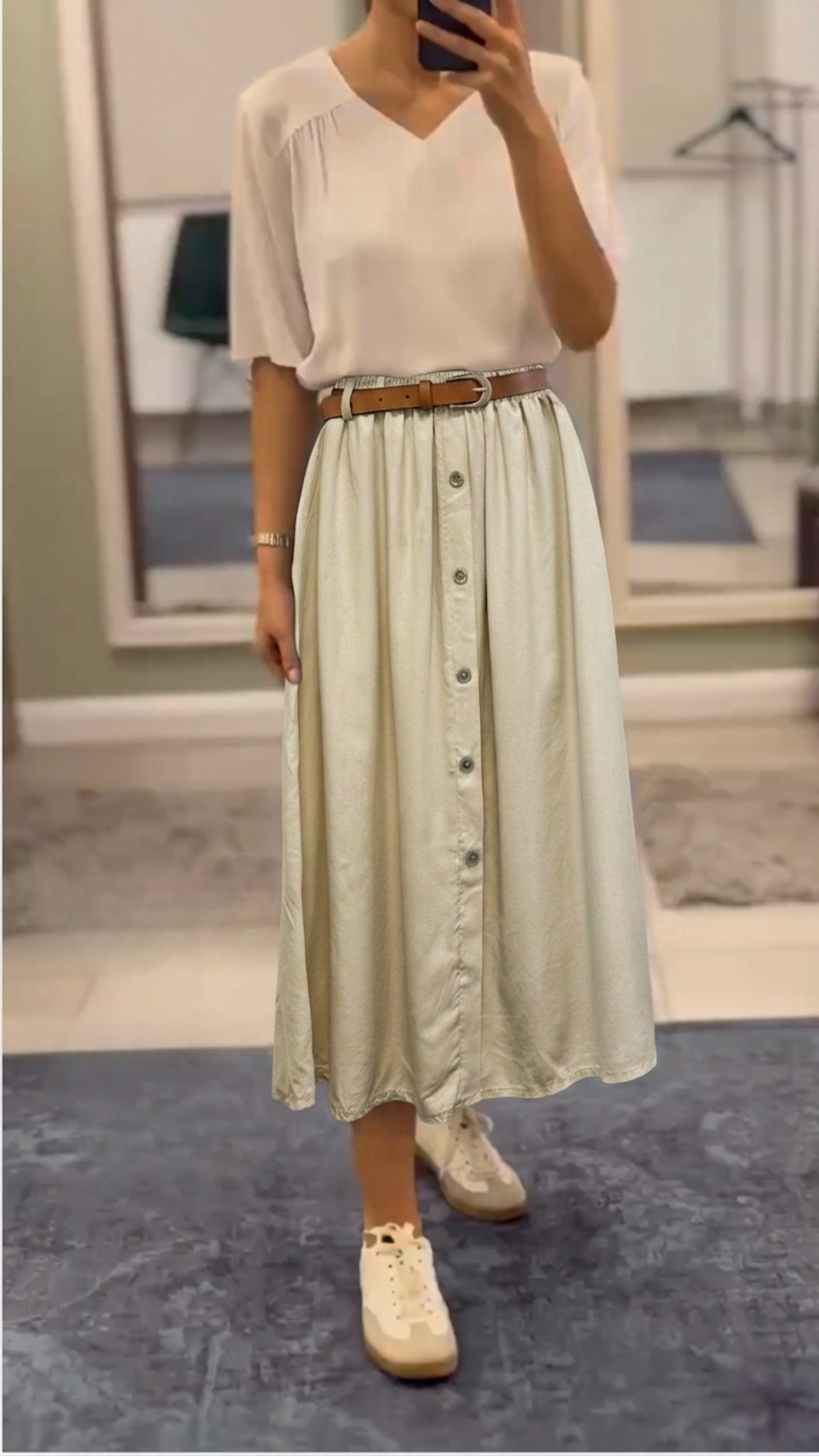 Maxi-Jeansrock