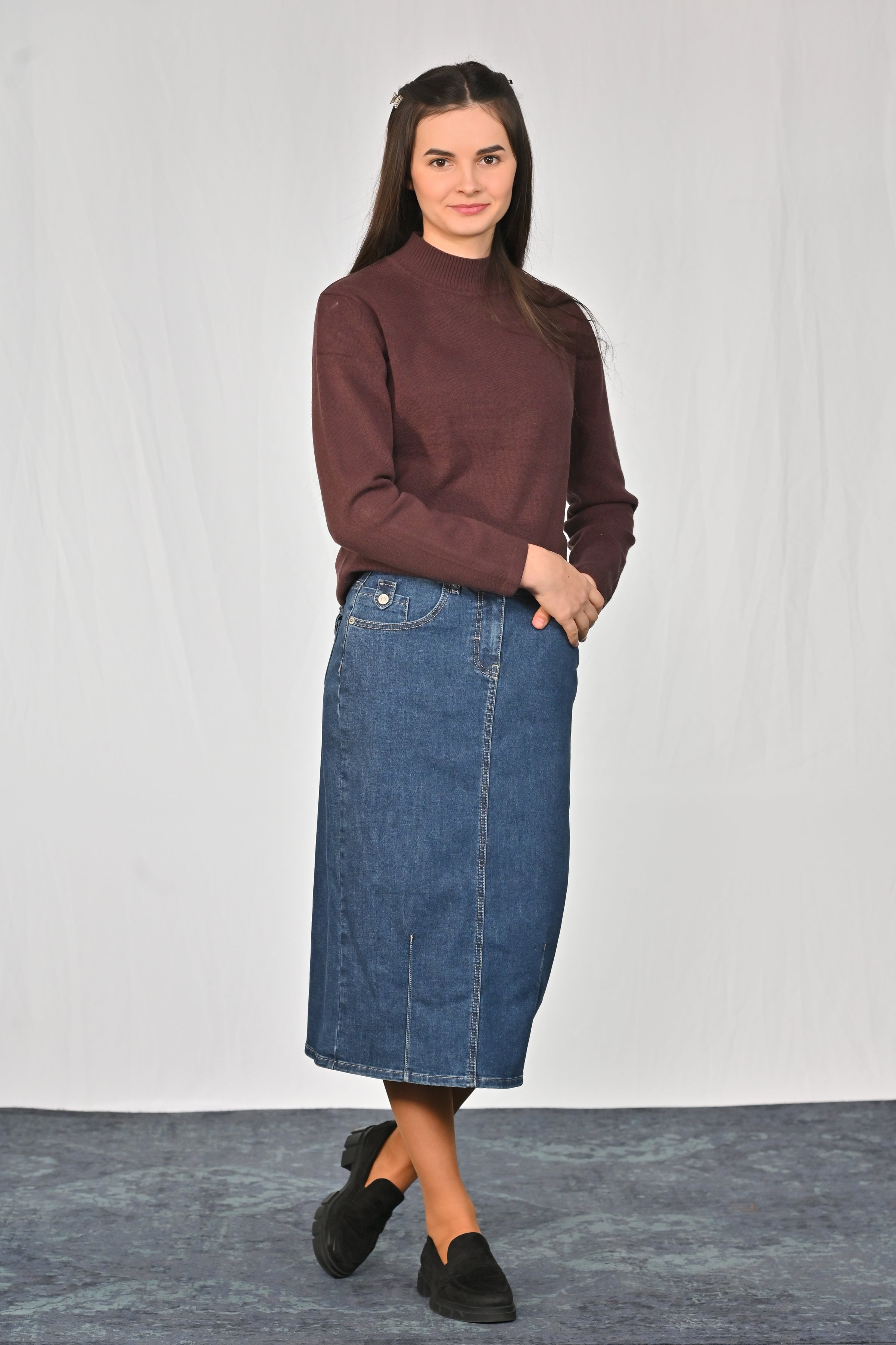 Jeansrock TANJA, 70 cm