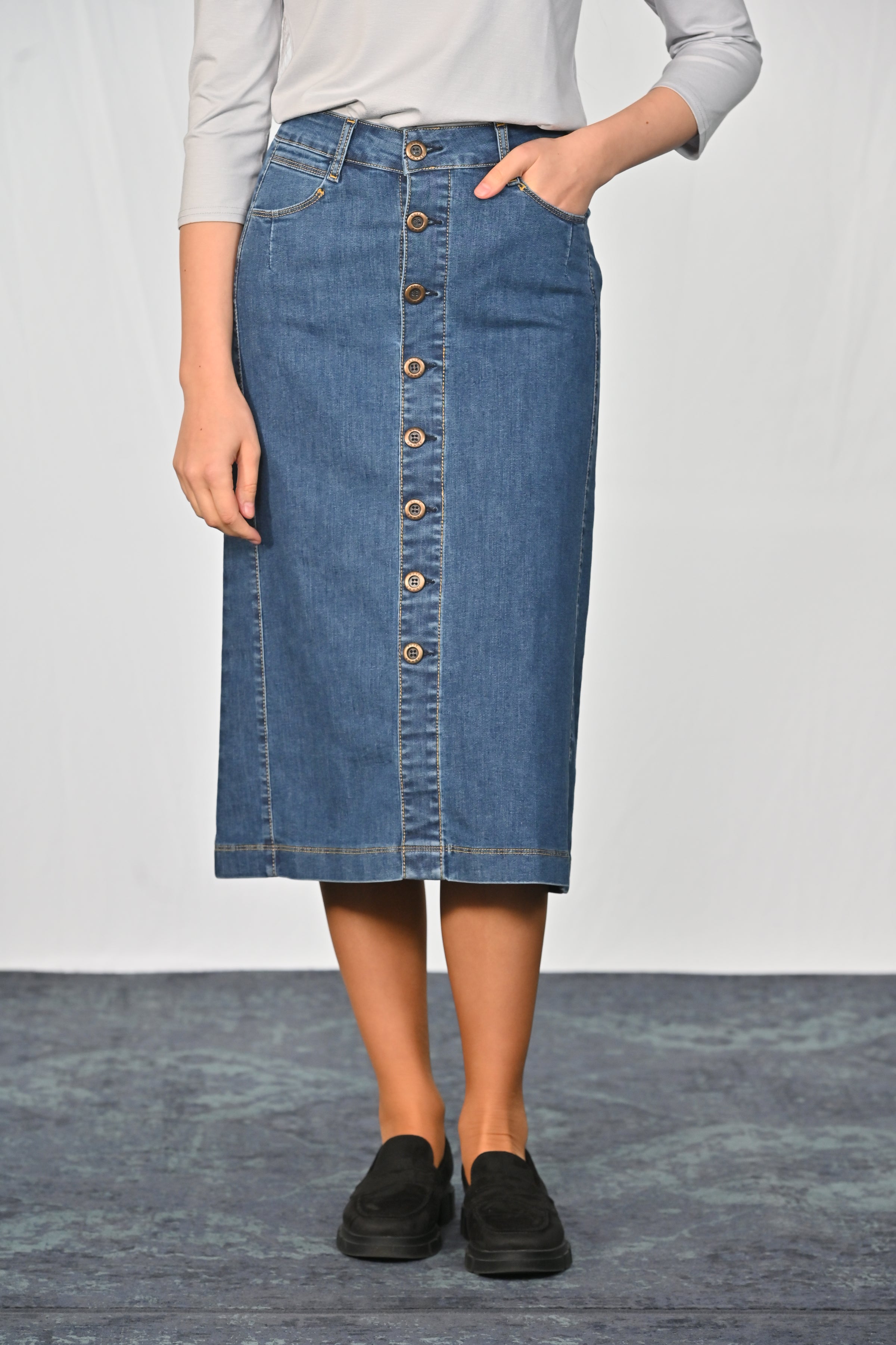 Jeansrock LINA, 70 cm