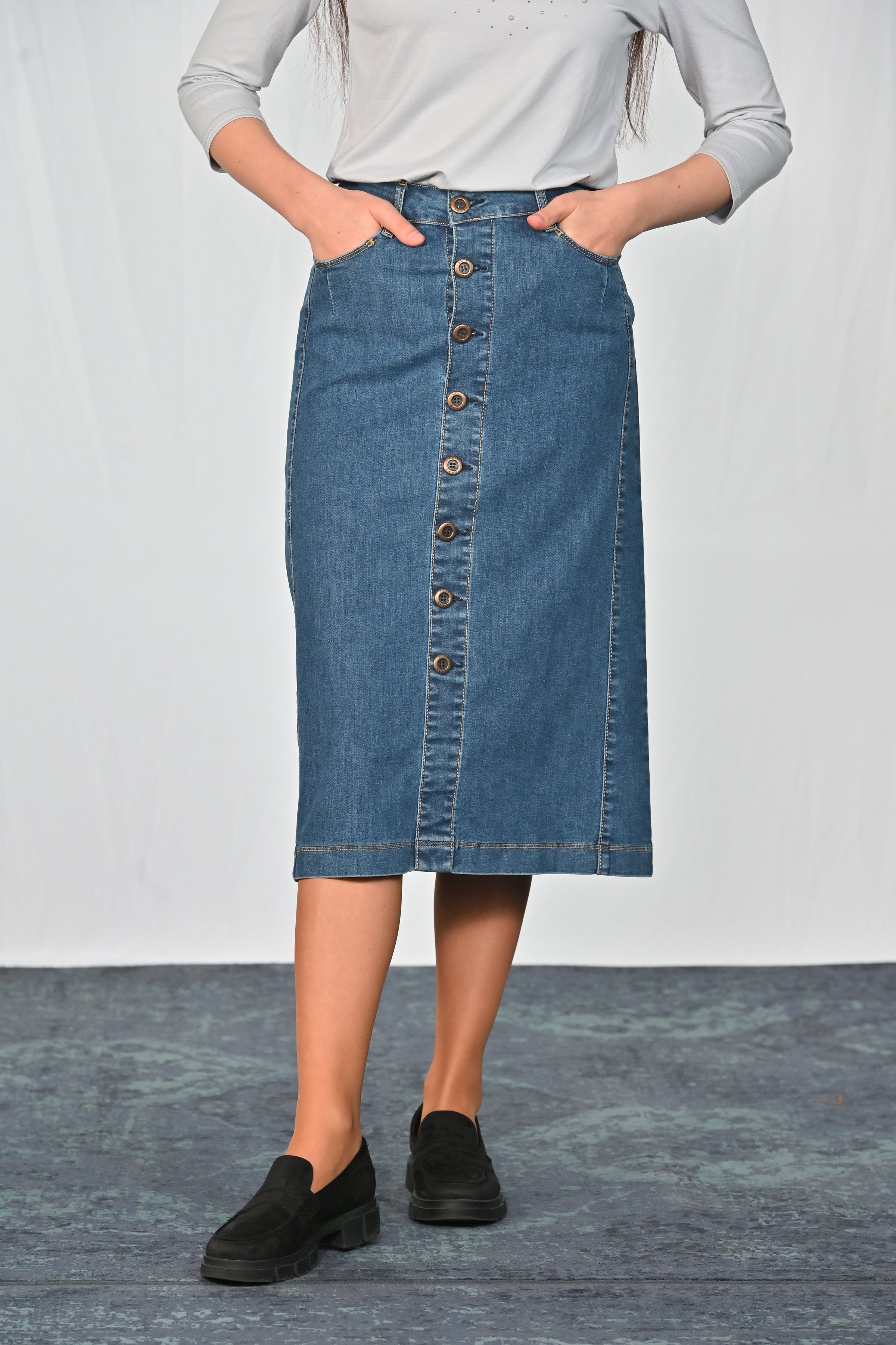 Jeansrock LINA, 70 cm