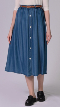 Maxi-Jeansrock