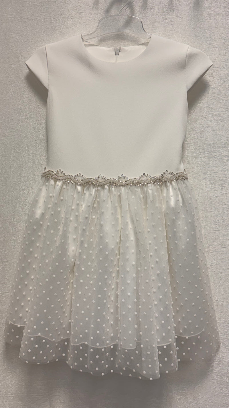 Festlichen Mädchenkleid weiß