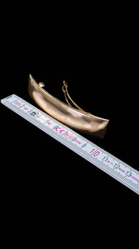 goldfarbene Haarspange