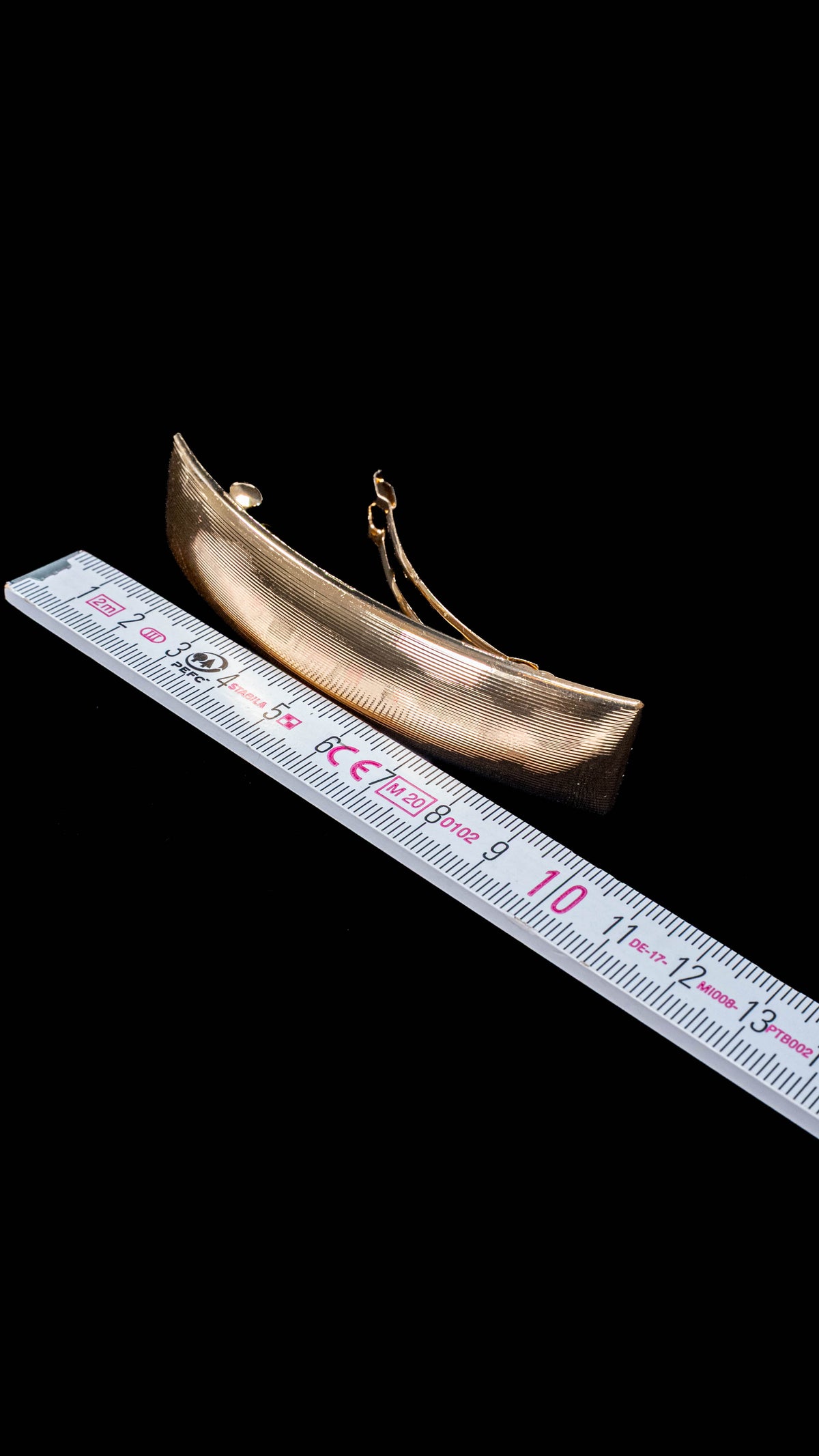 goldfarbene Haarspange