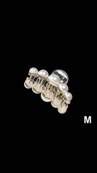 Elegante Haarklammer mit Perlen