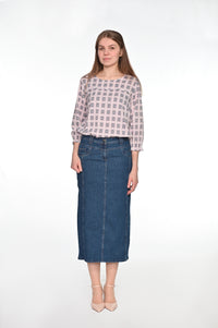 ELIT casual skirt IRINA, jeans, 87 cm