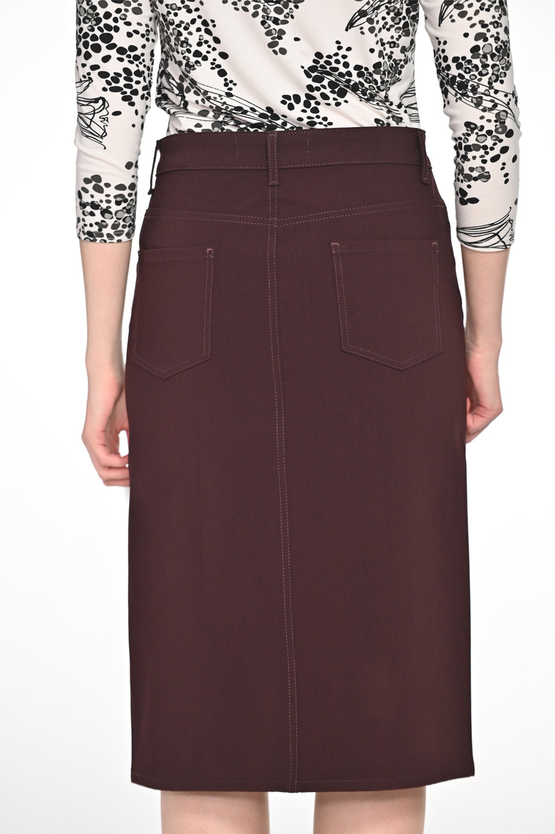 ELIT leisure skirt XENIA, aubergine, 73 cm