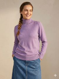 Feinstrick-Rollkragenpullover