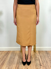 Stretch skirt, mustard yellow, 72cm