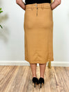 Stretch skirt, mustard yellow, 72cm