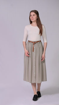 Maxi-Jeansrock