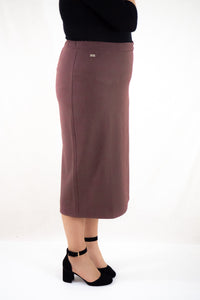 Stretch skirt INA, 80 cm, berry