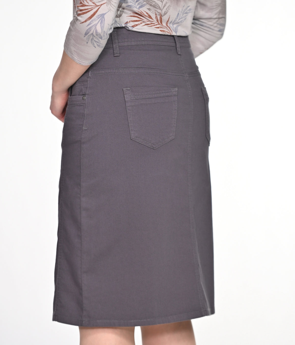 Freizeitrock IRINA, 65 cm grau Bild 2