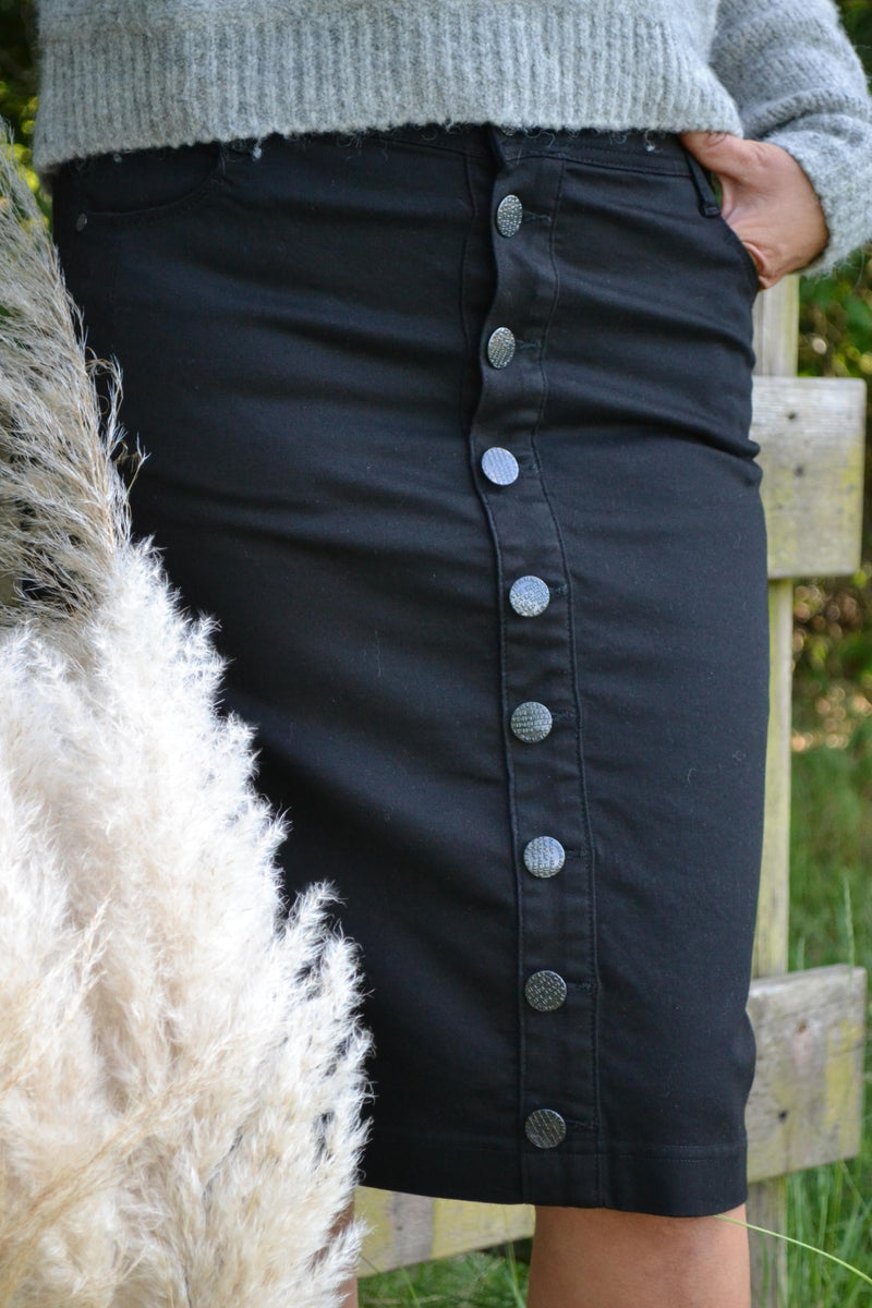 Freizeitrock LINA, 75 cm schwarz Bild 1