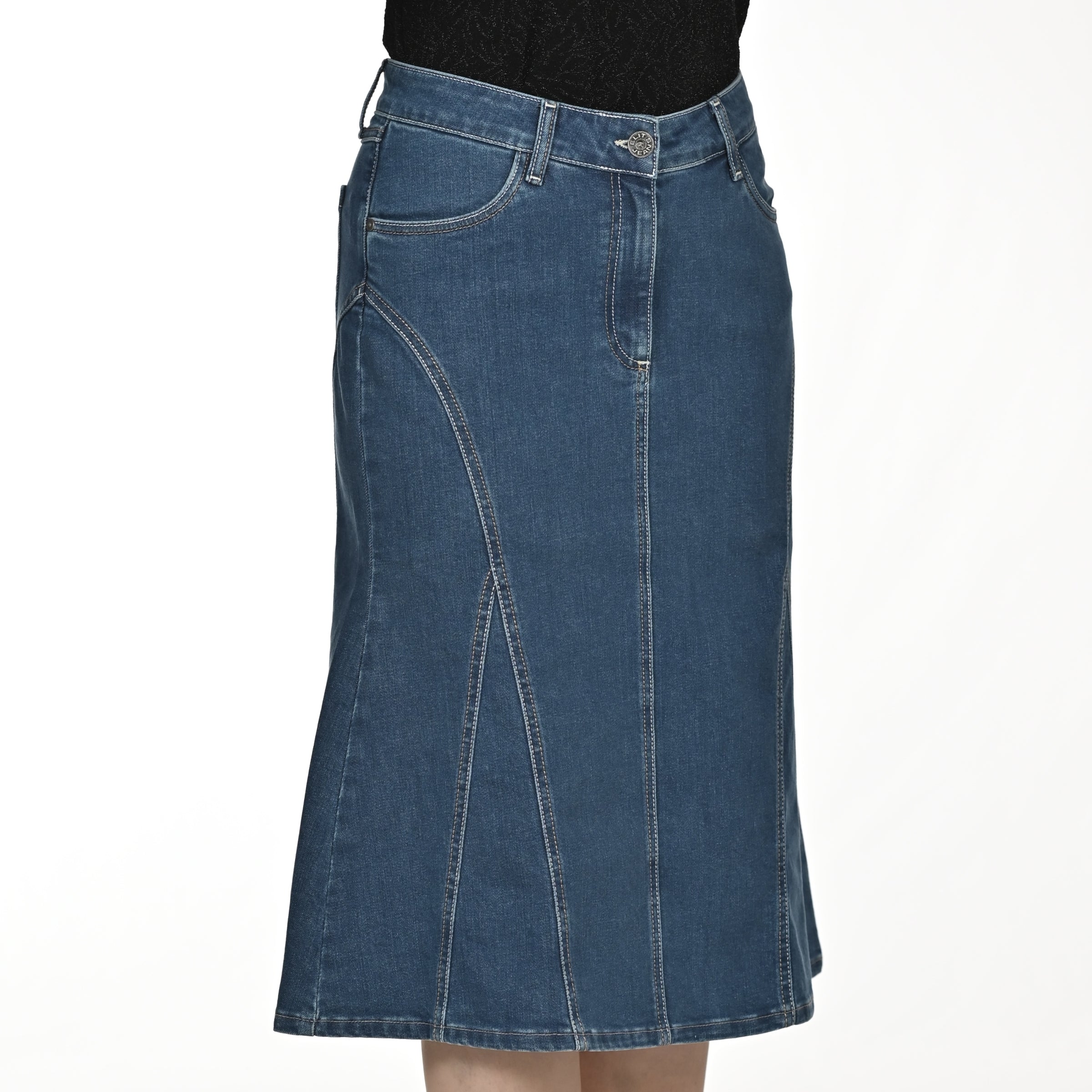 Jeansrock AMALIA, 73 cm blau Bild 1