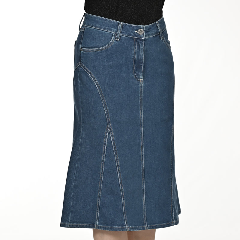 Jeansrock AMALIA, 73 cm blau Bild 1