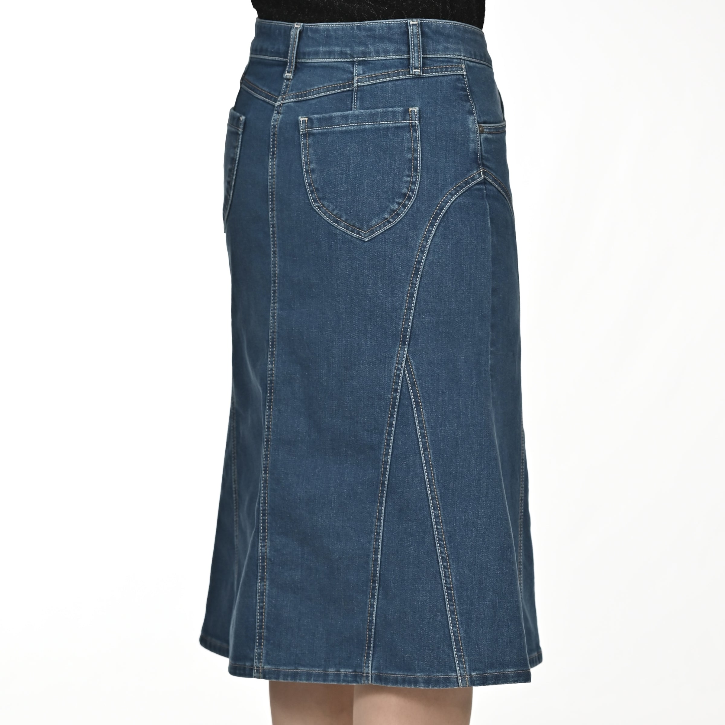 Jeansrock AMALIA, 73 cm blau Bild 4