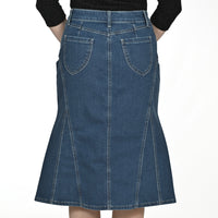 Jeansrock AMALIA, 73 cm blau Bild 5