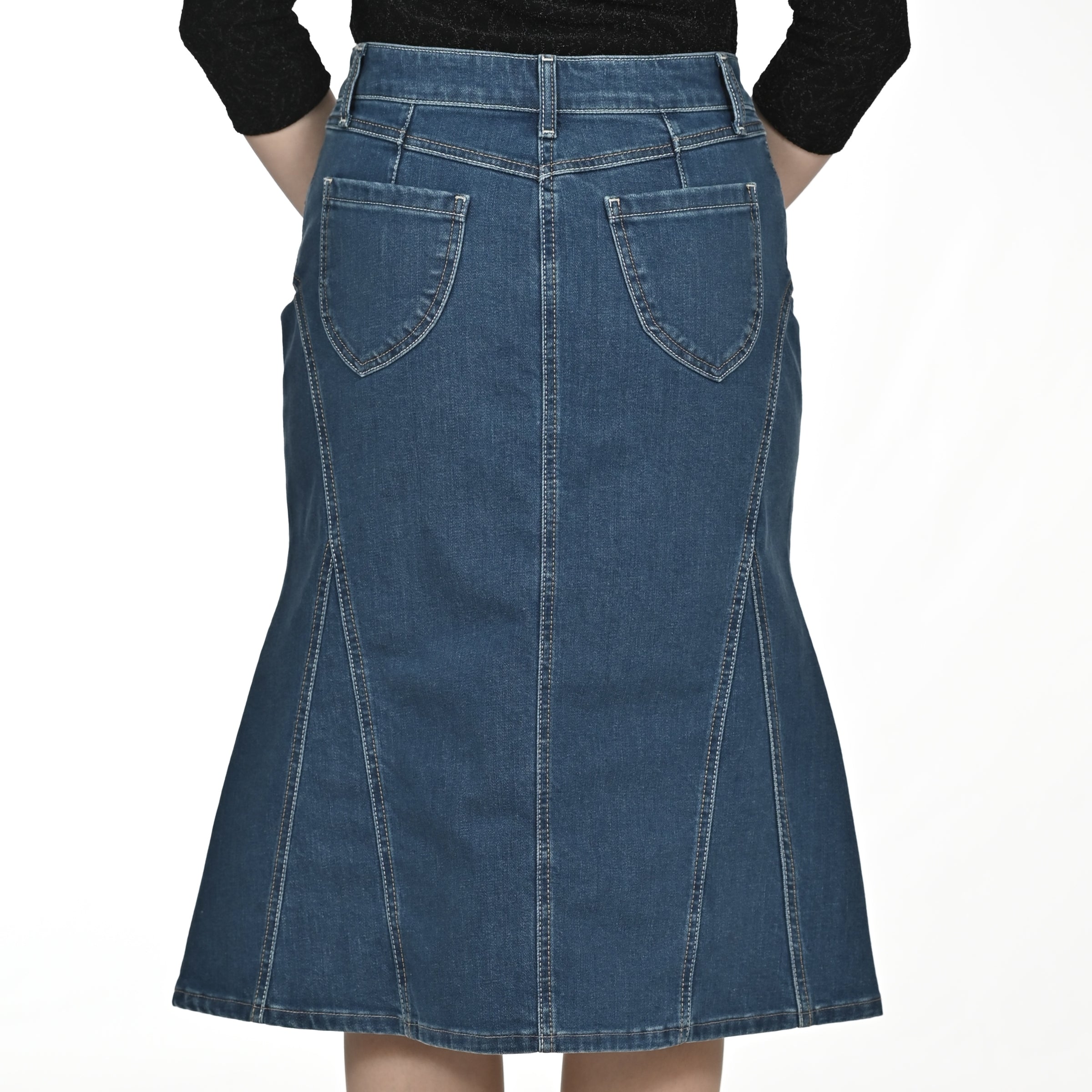 Jeansrock AMALIA, 73 cm blau Bild 5