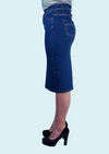 Jeansrock KATHARINA, 64 cm blau Bild 2