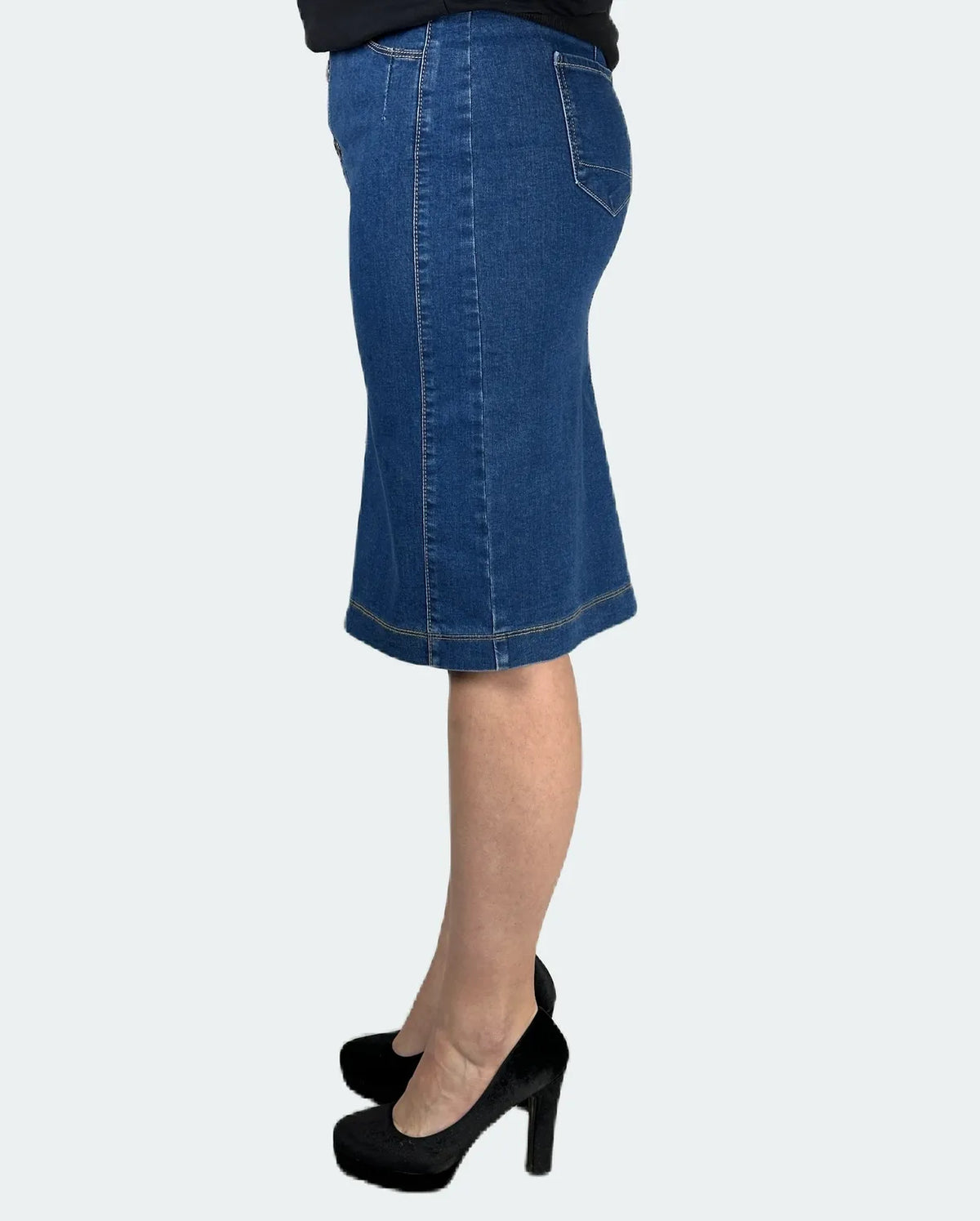 Jeansrock LINA, 60 cm Jeansblau Bild 2