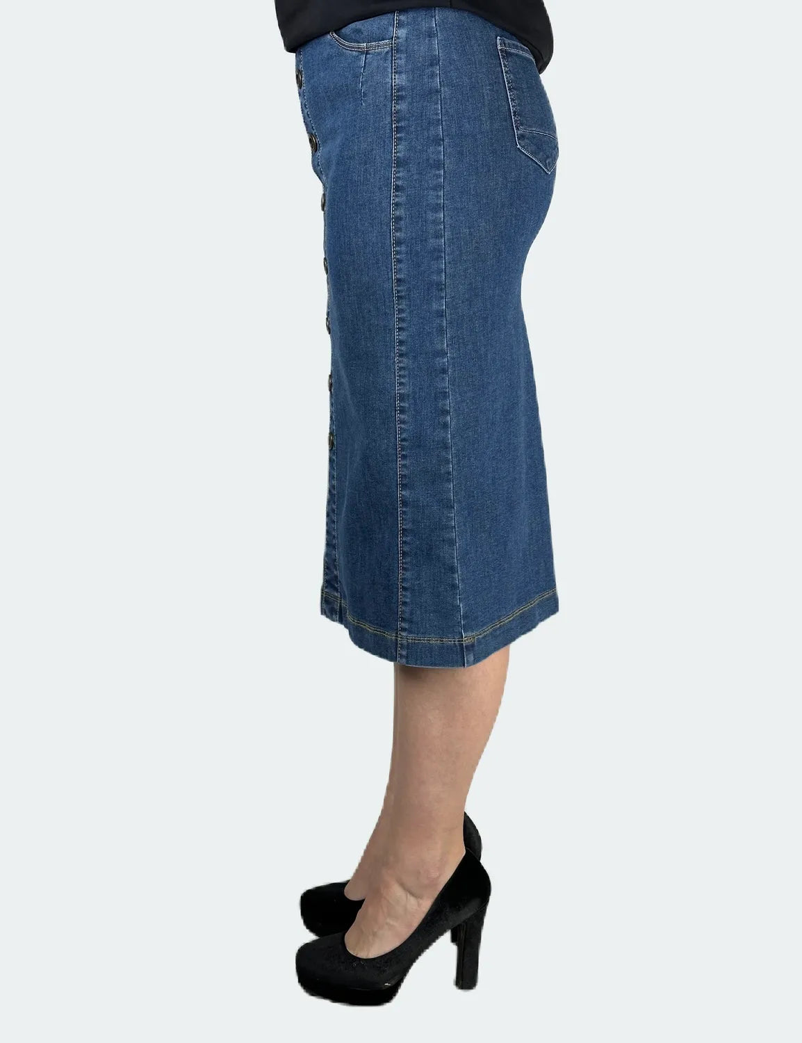 Jeansrock LINA, 74 cm Jeansblau Bild 2