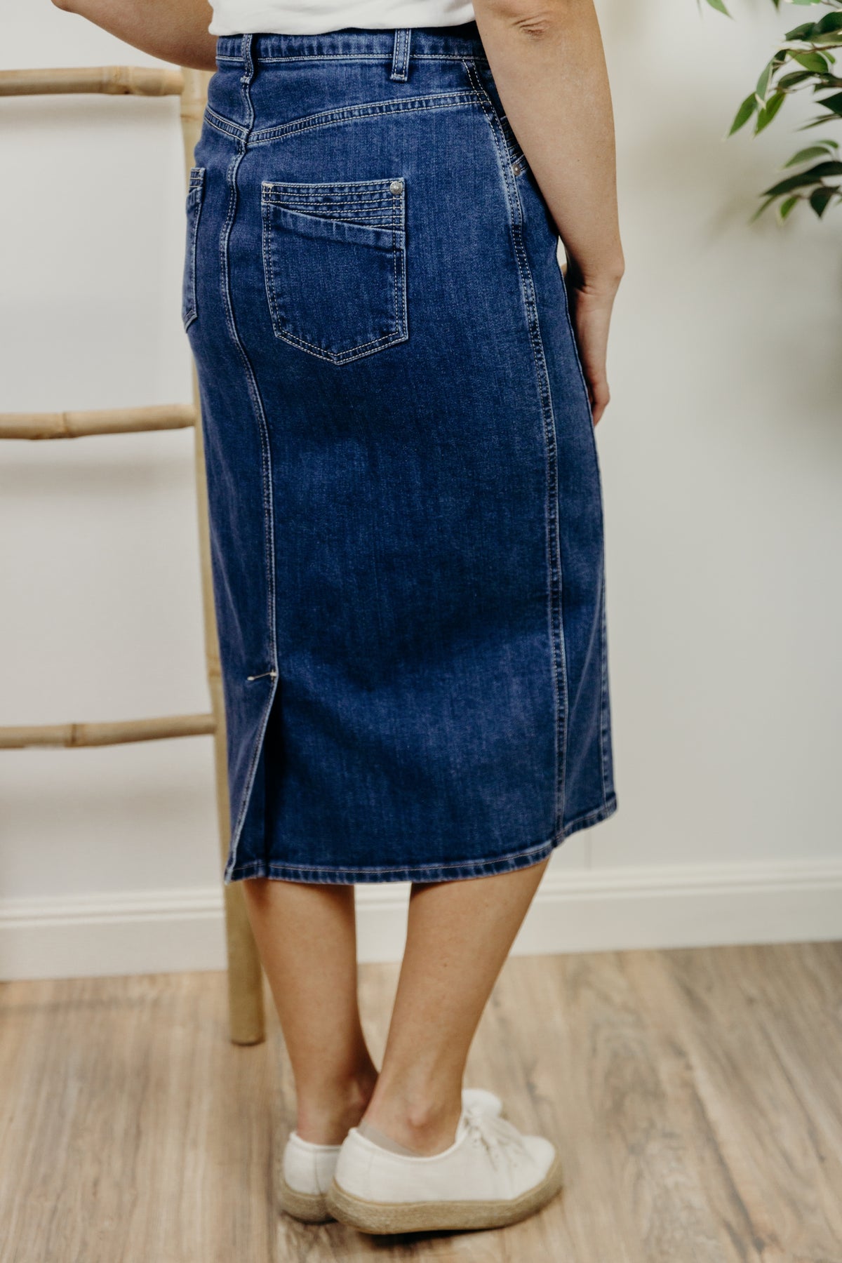 Jeansrock MARIA, 72 cm Jeansblau Bild 2