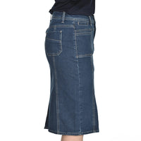 Jeansrock SASKIA, 66 cm Jeansblau Bild 3