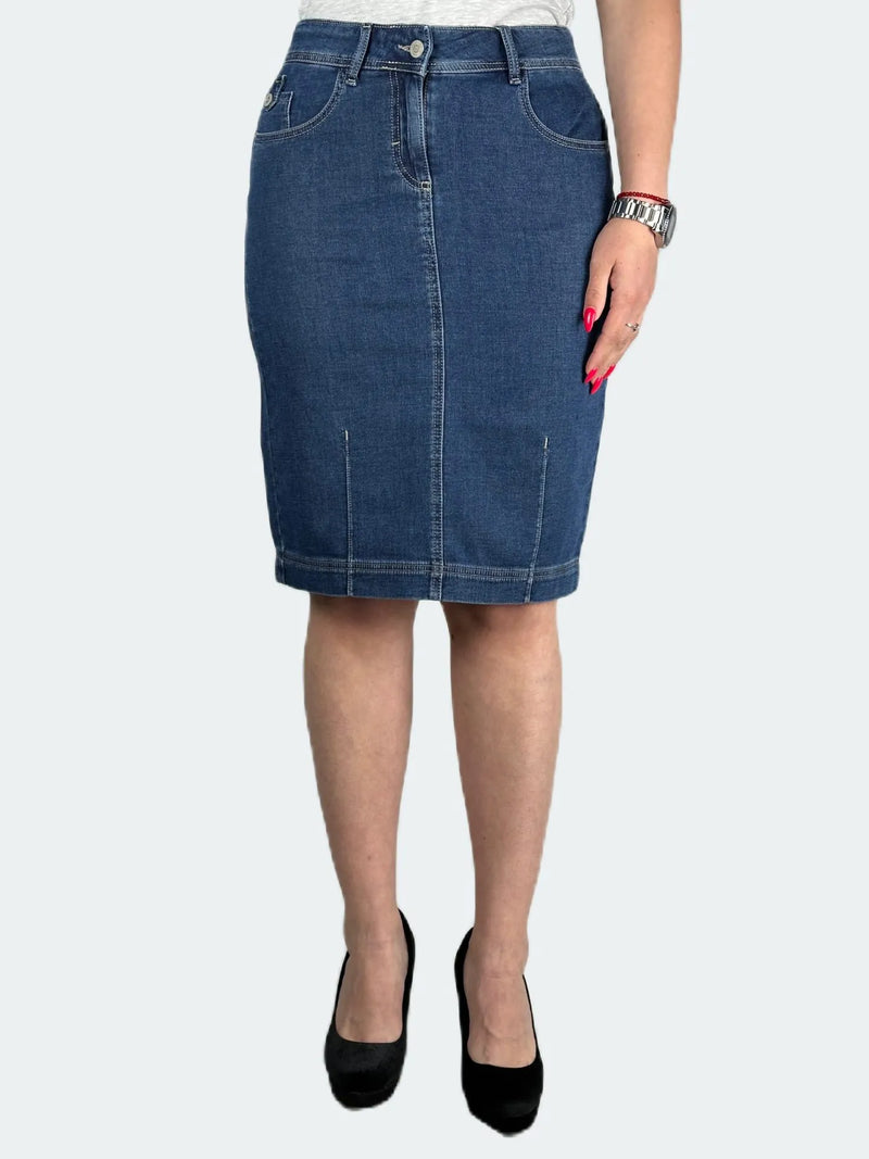 Jeansrock TANJA, 59 cm schwarz Bild 1