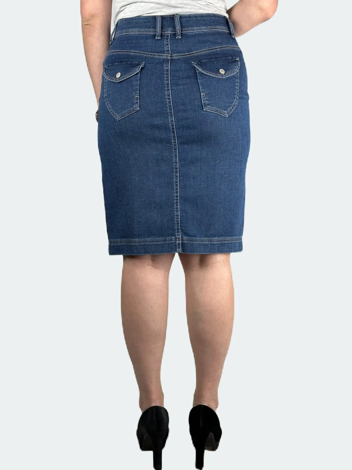 Jeansrock TANJA, 59 cm schwarz Bild 2