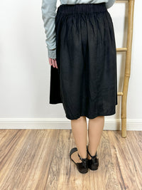 Leinenrock LIANE schwarz Bild 4