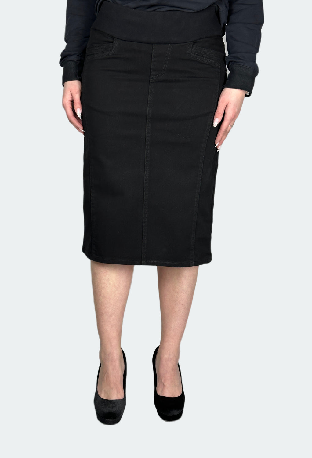 Umstandsrock MARIA, 70 cm schwarz Bild 1