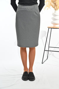 Stretchrock OLGA, 62 cm schwarz-weiß Bild 1