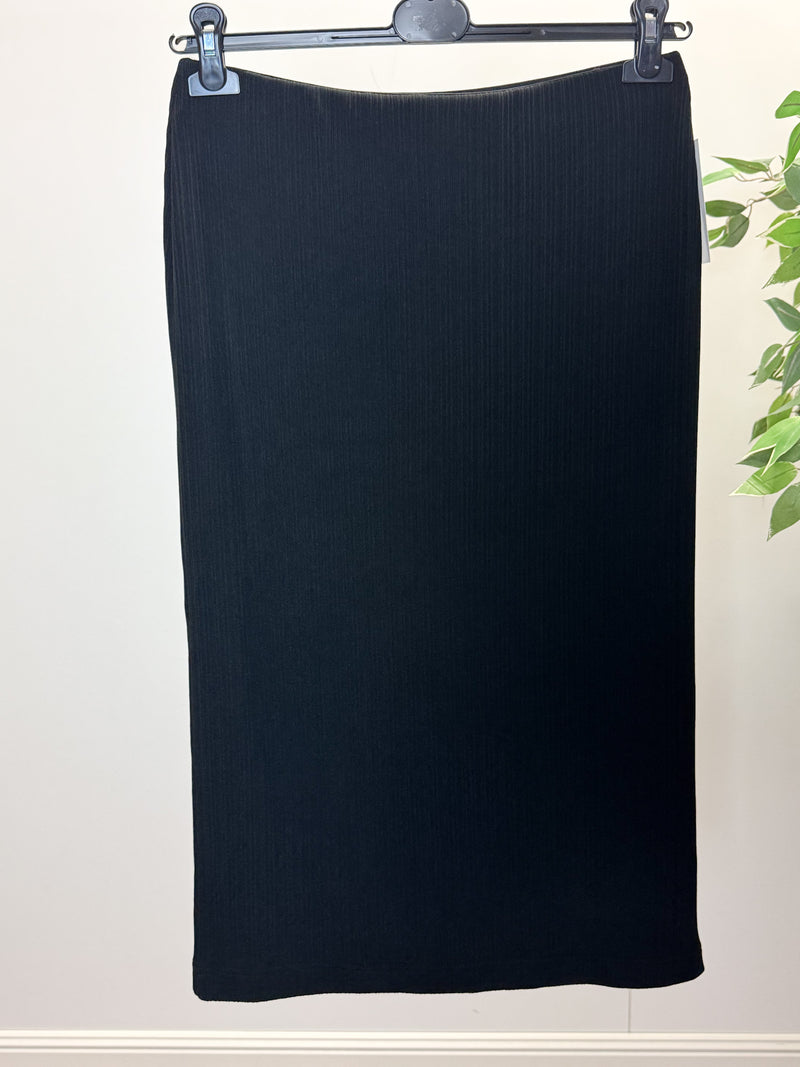 gerippter Stretchrock DANIELA, 75 cm und 80 cm schwarz Bild 1