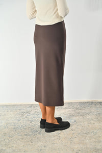 Maxi-Stretchrock DANIELA, 80 cm braun Bild 3