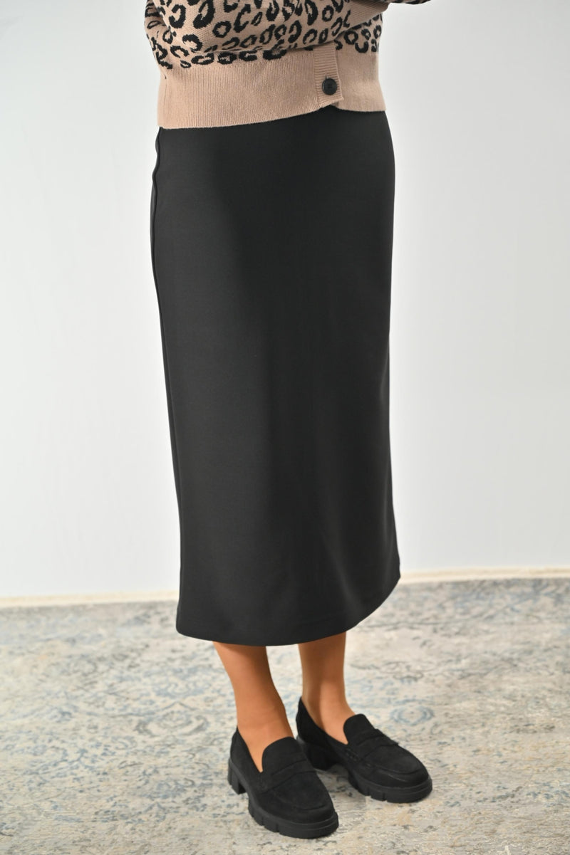 Maxi-Stretchrock DANIELA, 80 cm schwarz Bild 1