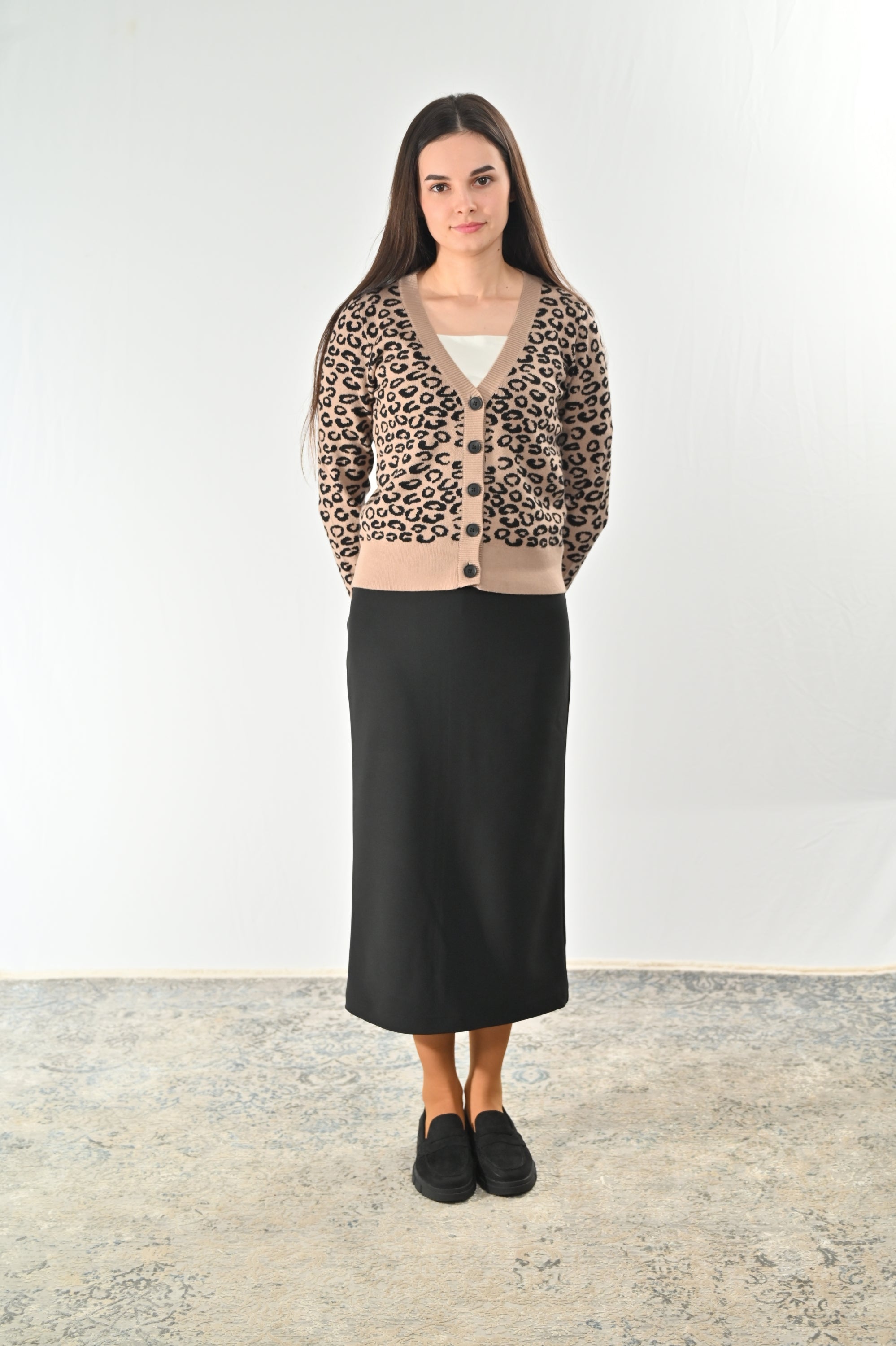 Maxi-Stretchrock DANIELA, 80 cm schwarz Bild 2