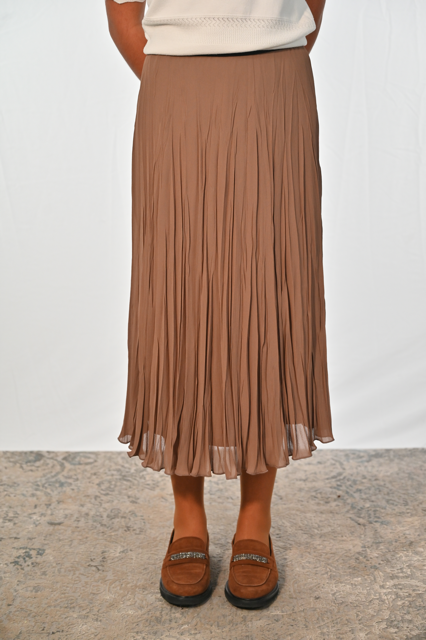 Plisseerock AMY, 80 cm beige Bild 4