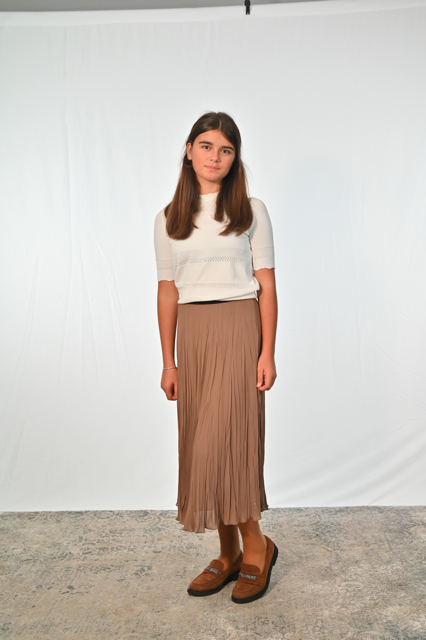 Plisseerock AMY, 80 cm beige Bild 5