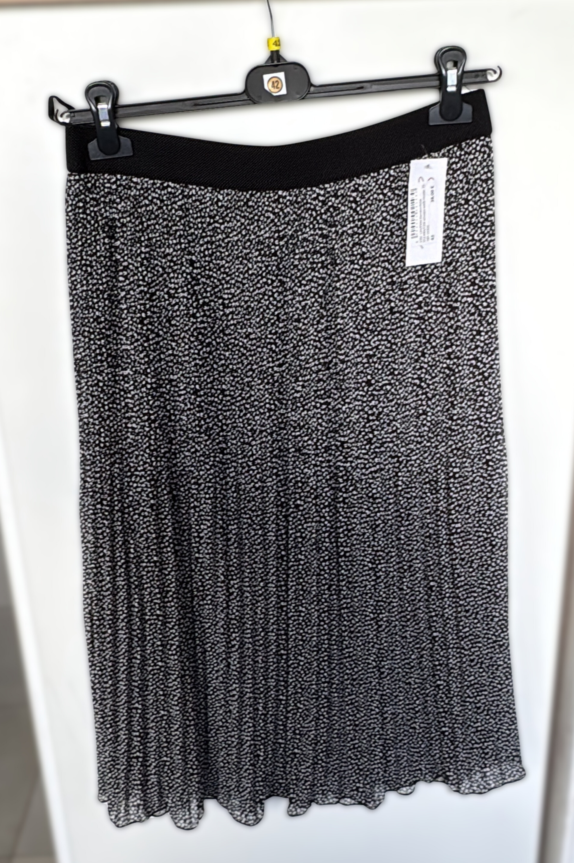 Plisseerock MIA, 75 cm schwarz-weiß-muster Bild 1