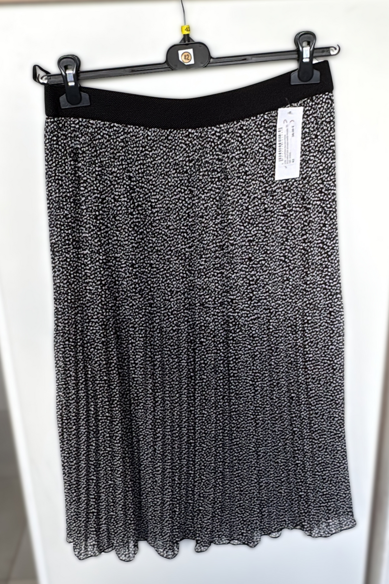 Plisseerock MIA, 75 cm schwarz-weiß-muster Bild 1