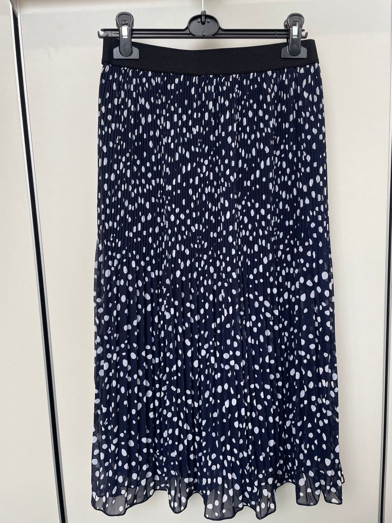 Plisseerock MIA, 75 cm marine-gepunktet Bild 1