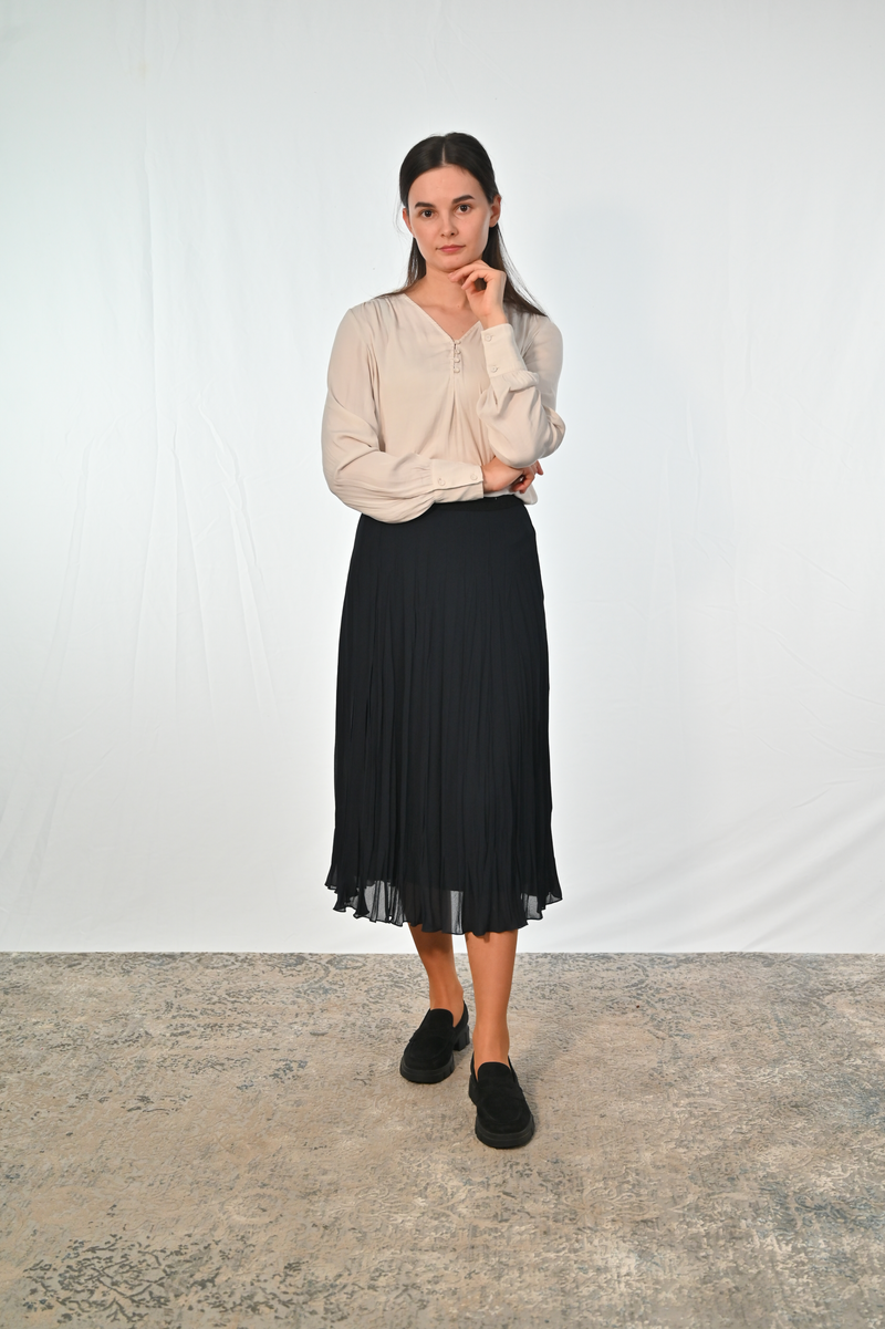Plisserock AMY, 80 cm schwarz Bild 3